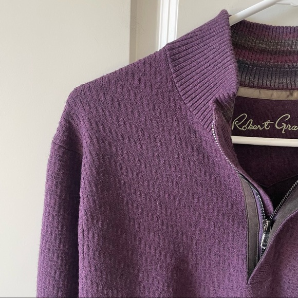 Robert Graham Brennand  Half Zip Pullover Sweater Size Medium - Picture 4 of 8